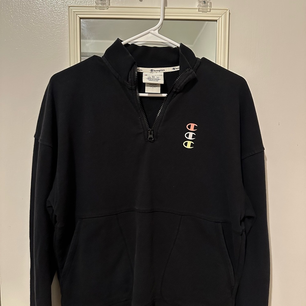 Champion Black XS Quarter-Zip Pullover
